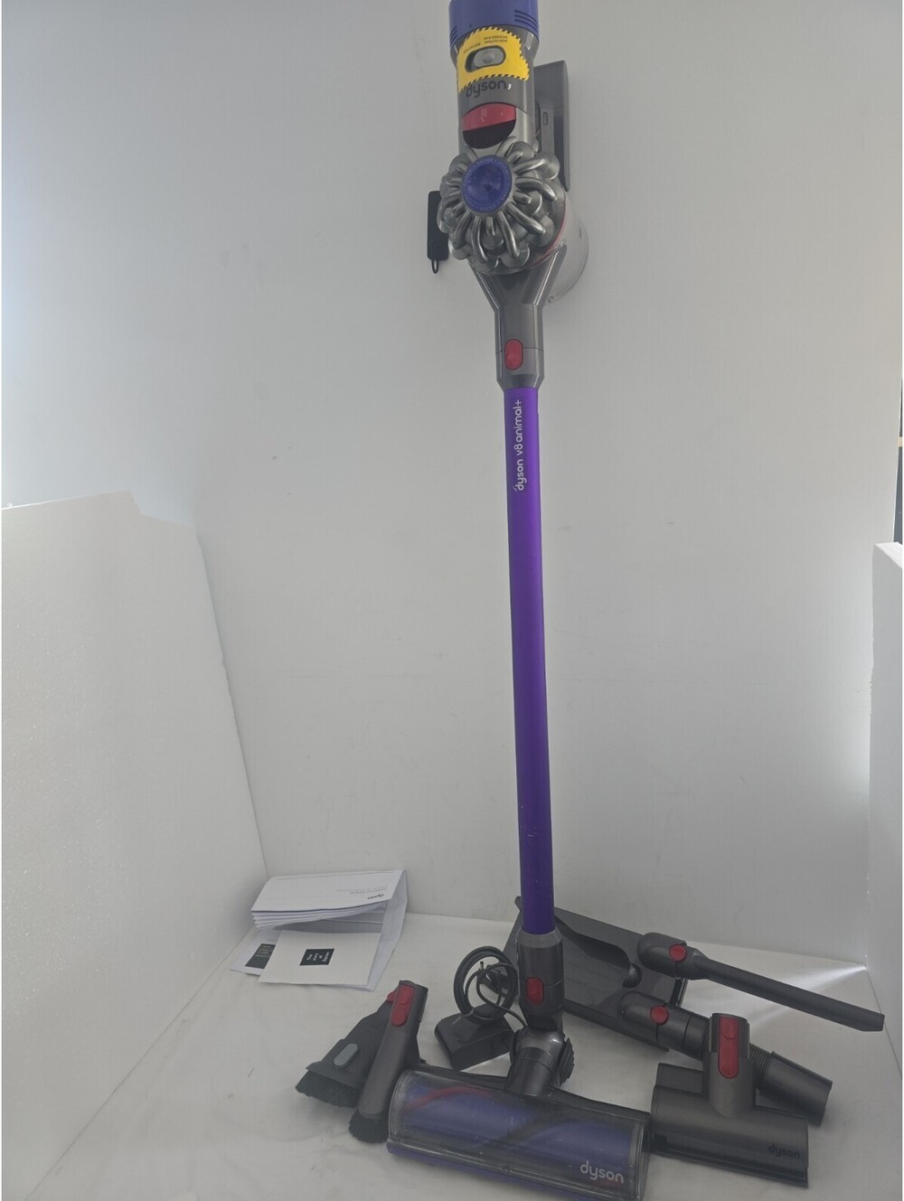 Dyson V8 SV10 Cordless Stick Vacuum Purple w/ Battery Wand & Attachments